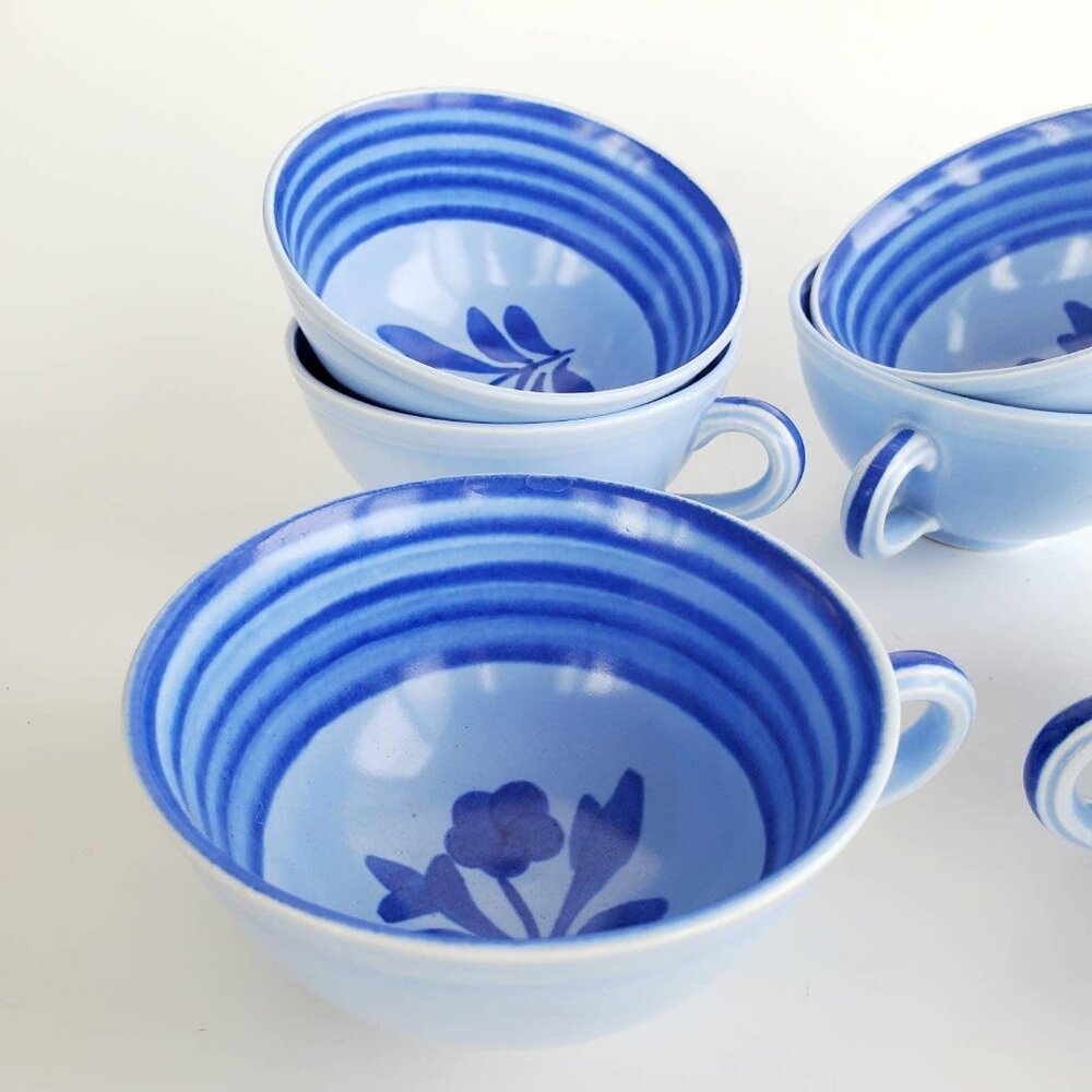 1930s Cup Set Vernon Kilns Gale Turnbull T-639